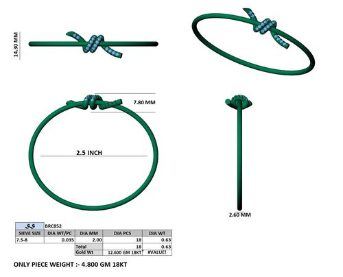 Bracelets jewellery CAD design 24 — CAD Verse