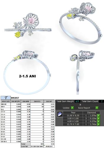 Bracelets jewellery CAD design 27 — CAD Verse