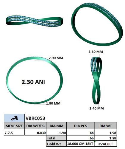 Bracelets jewellery CAD design 39 — CAD Verse