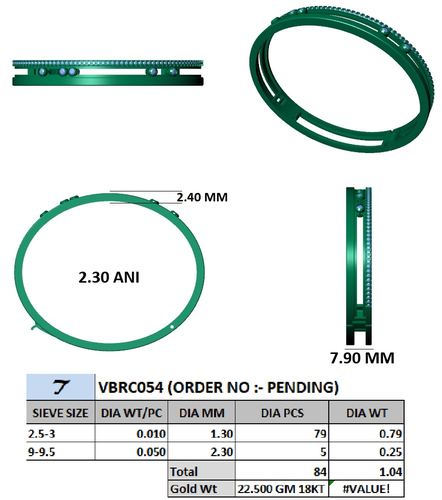 Bracelets jewellery CAD design 40 — CAD Verse