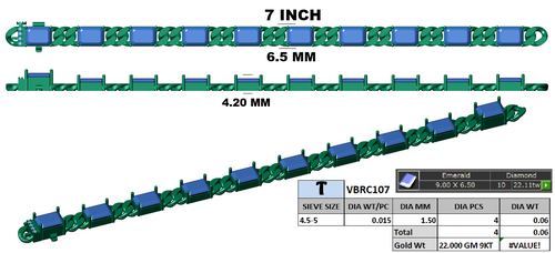 Bracelets jewellery CAD design 48 — CAD Verse