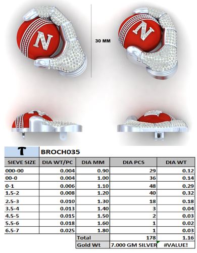 Brooches jewellery CAD design 6 — CAD Verse