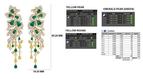 Earrings jewellery CAD design 2 — CAD Verse