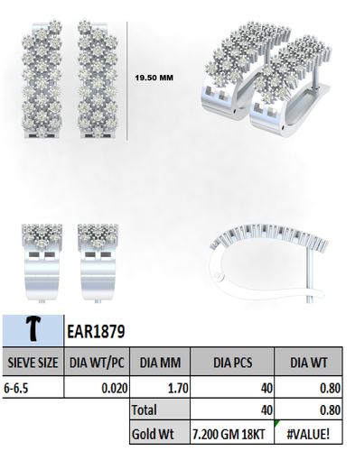 Earrings jewellery CAD design 18 — CAD Verse