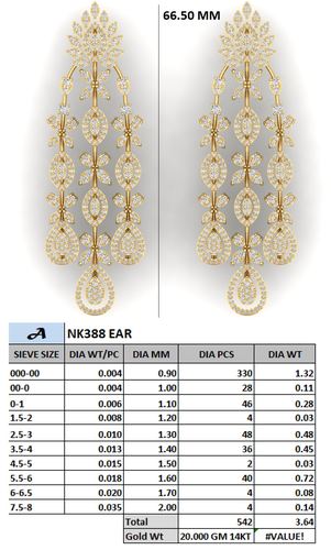 Earrings jewellery CAD design 37 — CAD Verse