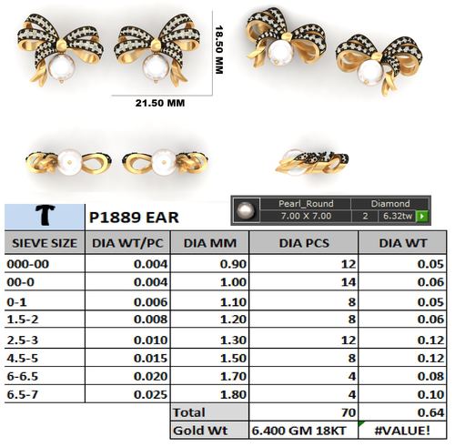 Earrings jewellery CAD design 51 — CAD Verse