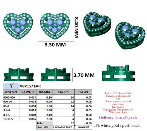 Earrings jewellery CAD design 56 — CAD Verse