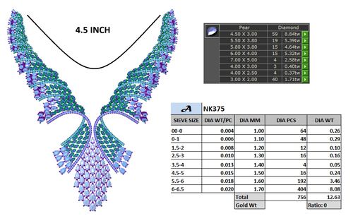Necklaces jewellery CAD design 7 — CAD Verse