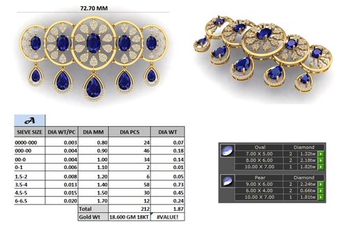 Necklaces jewellery CAD design 13 — CAD Verse