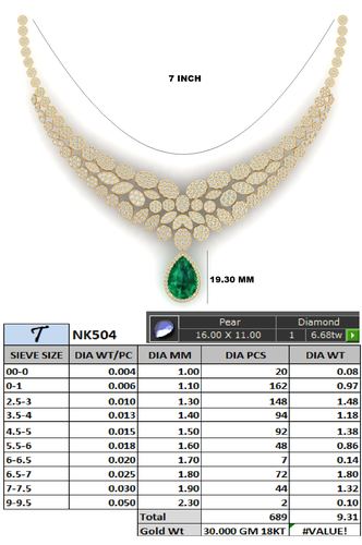 Necklaces jewellery CAD design 20 — CAD Verse