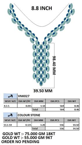 Necklaces jewellery CAD design 25 — CAD Verse