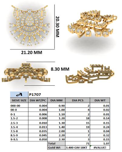 Pendants jewellery CAD design 28 — CAD Verse