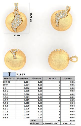 Pendants jewellery CAD design 40 — CAD Verse