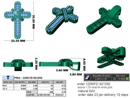 Pendants jewellery CAD design 55 — CAD Verse