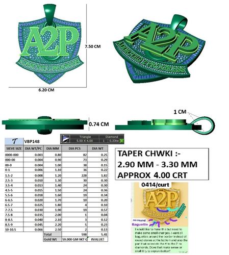Pendants jewellery CAD design 65 — CAD Verse