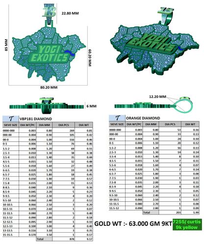Pendants jewellery CAD design 79 — CAD Verse
