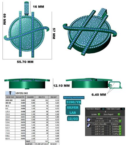 Pendants jewellery CAD design 90 — CAD Verse