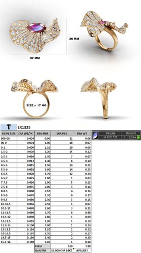 Rings jewellery CAD design 4 — CAD Verse