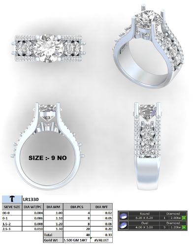 Rings jewellery CAD design 5 — CAD Verse