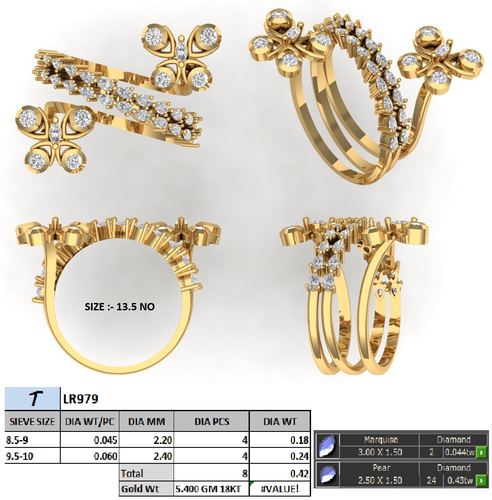 Rings jewellery CAD design 47 — CAD Verse
