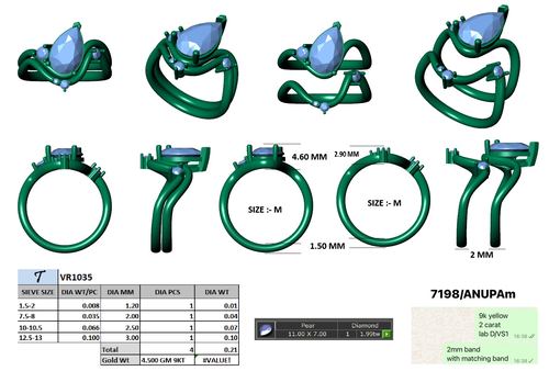 Rings jewellery CAD design 51 — CAD Verse