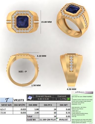 Rings jewellery CAD design 57 — CAD Verse
