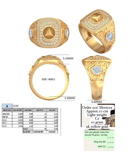 Rings jewellery CAD design 60 — CAD Verse