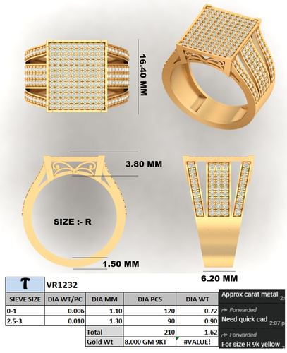 Rings jewellery CAD design 61 — CAD Verse