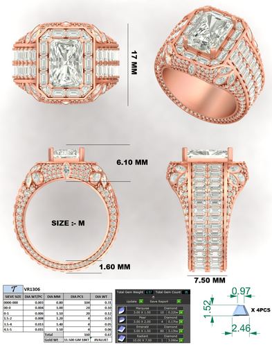 Rings jewellery CAD design 65 — CAD Verse