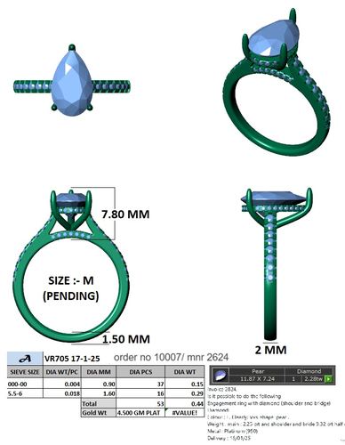 Rings jewellery CAD design 73 — CAD Verse