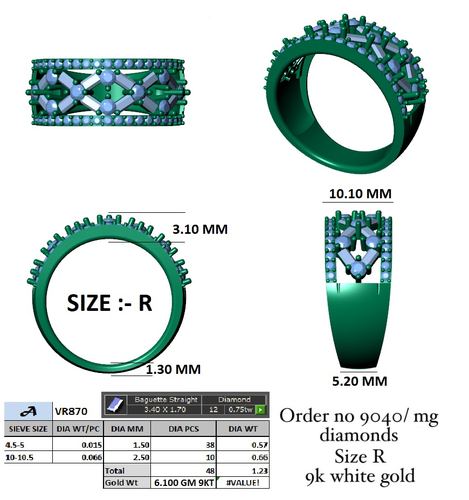 Rings jewellery CAD design 79 — CAD Verse