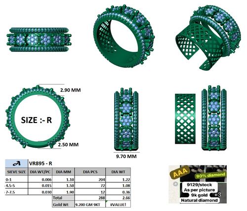 Rings jewellery CAD design 81 — CAD Verse