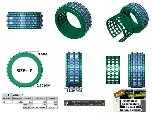Rings jewellery CAD design 82 — CAD Verse