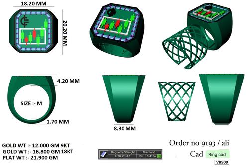 Rings jewellery CAD design 83 — CAD Verse