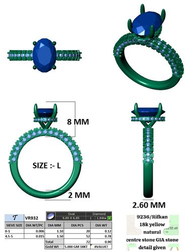 Rings jewellery CAD design 88 — CAD Verse
