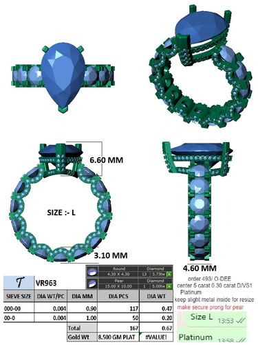 Rings jewellery CAD design 94 — CAD Verse