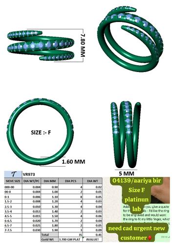 Rings jewellery CAD design 95 — CAD Verse