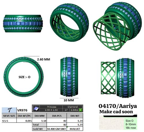 Rings jewellery CAD design 96 — CAD Verse
